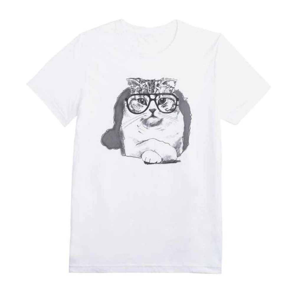 Taylor Swift White Cat Tee NEW